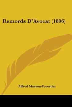 Paperback Remords D'Avocat (1896) Book