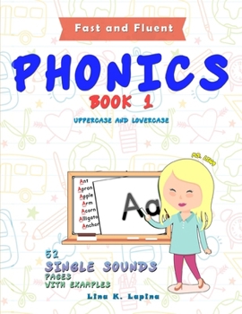 Paperback Phonics Flashcards (Single Sounds): 52 flash cards with examples Book