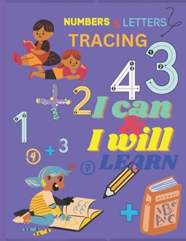 Paperback Preschool Numbers & Letters Tracing Book 2 to 6: Preschool Tracing Book