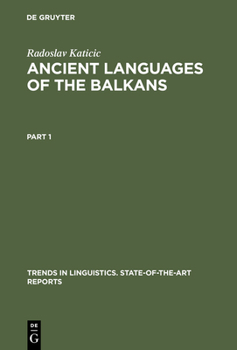 Hardcover Ancient Languages of the Balkans Book