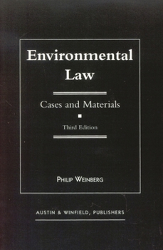 Paperback Environmental Law: Cases and Materials Book