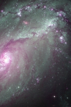 Galaxy Journal: Blank Linked Notebook - Great gift for Space Lovers - 6x9, 120 pages - Pink and Green Nebula Cover