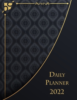 Paperback Daily Planner 2022: Large Size 8.5 x 11 Weekly Planner 365 Days Appointment Planner 2022 Agenda Book