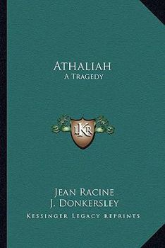 Paperback Athaliah: A Tragedy Book