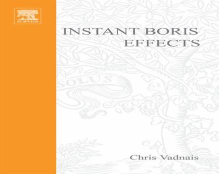 Paperback Instant Boris Effects Book