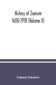 History of Zionism: 1600-1918
