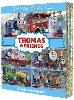 Hardcover Thomas & Friends Little Golden Book Library (Thomas & Friends): Thomas and the Great Discovery; Hero of the Rails; Misty Island Rescue; Day of the Die Book