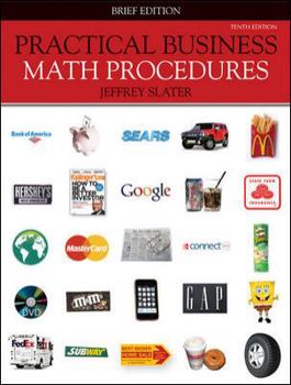 Paperback Practical Business Math Procedures, Brief Edition Book