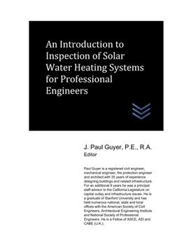 Paperback An Introduction to Inspection of Solar Water Heating Systems for Professional Engineers Book