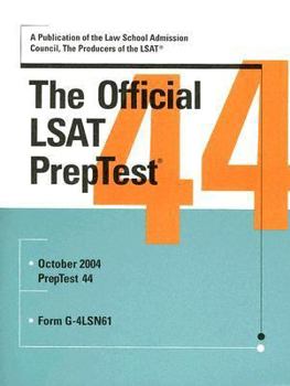 Paperback The Official LSAT Preptest: Form G-4lSN61 Book