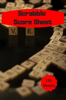 Paperback Scrabble Game Scoreboard Sheets Book