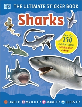 Paperback Ultimate Sticker Book Sharks Book
