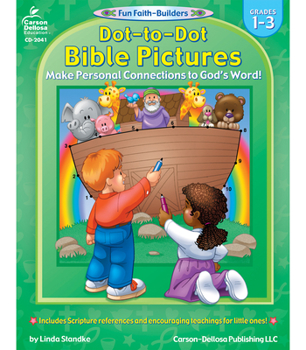 Paperback Dot-To-Dot Bible Pictures: Grades 1-3 Book