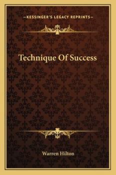 Paperback Technique Of Success Book