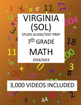 Paperback 7th Grade VIRGINIA SOL, 2019 MATH, Test Prep: 7th Grade VIRGINIA STANDARDS of LEARNING 2019 MATH Test Prep/Study Guide Book
