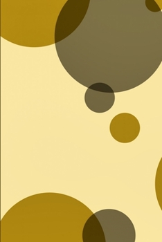 Paperback Mid-Century Modern Circles Blank Pages Notebook Book