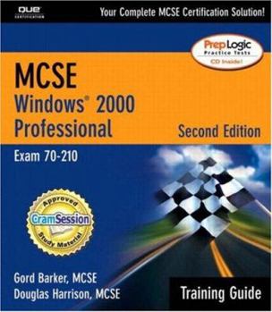 Paperback MCSE Windows 2000 Professional: Exam 70-210, Training Guide [With CDROM] Book