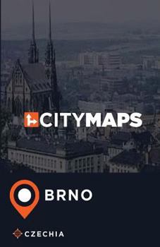 Paperback City Maps Brno Czechia Book