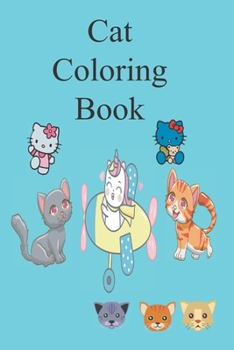 Paperback Cat Coloring Book: Cat Coloring Book for children ages 3 to 8 Book