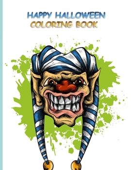 Paperback Happy Halloween Coloring Book: Happy Halloween Coloring Book (40 pages) Book