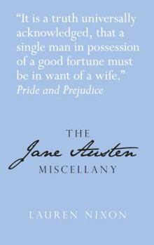 Hardcover The Jane Austen Miscellany Book