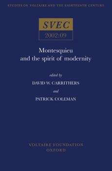 Hardcover Montesquieu and the Spirit of Modernity Book