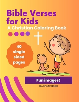 Paperback Bible Verses for Kids: A Christian Coloring Book