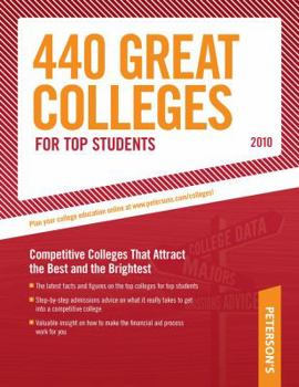 Paperback Peterson's 440 Great Colleges for Top Students Book