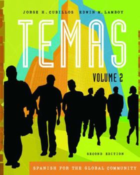 Paperback Temas: Spanish for the Global Community, Volume II [With CD (Audio)] Book
