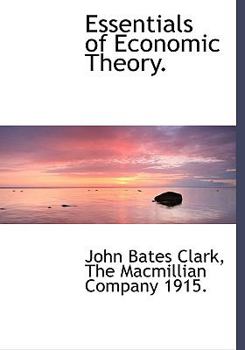 Hardcover Essentials of Economic Theory. Book