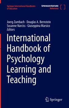 Hardcover International Handbook of Psychology Learning and Teaching Book