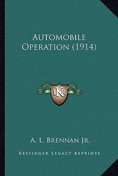 Paperback Automobile Operation (1914) Book