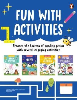 Paperback Fun with Activities Pack (4 Books Pack): A Set of 4 Fun and Interactive Activity Books for Preschool Kids, Toddlers Book for 3+ [Penguin Early Learnin Book