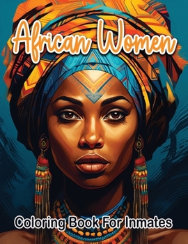 Paperback African woman coloring book for inmates Book