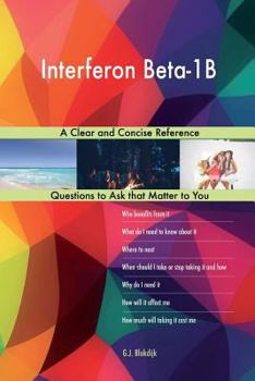 Paperback Interferon Beta-1B; A Clear and Concise Reference Book