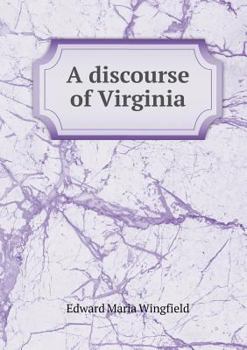 Paperback A discourse of Virginia Book