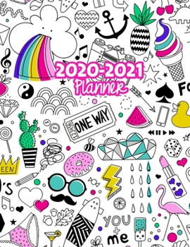 2020-2021 Planner: Two Year Calendar Organizer and Goal Journal | January 2020 - December 2021 Daily, Weekly and Monthly Planner Book with Back Sticker Expression Wall for 2 Years | Design Code 359951