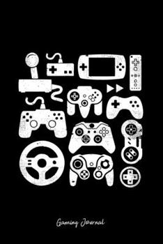 Paperback Journal: Dot Grid Journal - Different Gamepads Cool Gaming Christmas Gift - Black Dotted Diary, Planner, Gratitude, Writing, Tr Book