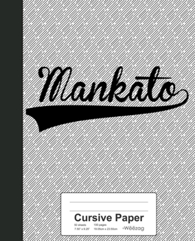 Paperback Cursive Paper: MANKATO Notebook Book