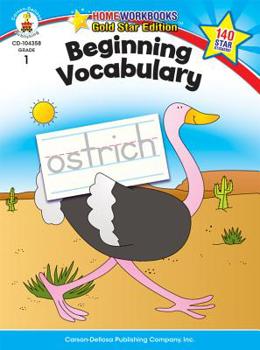 Paperback Beginning Vocabulary, Grade 1: Gold Star Edition Book