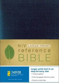 Imitation Leather Large Print Reference Bible-NIV-Personal Size [Large Print] Book