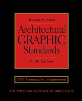 Paperback Architectural Graphic Standards, 1997 Cumulative Supplement Book