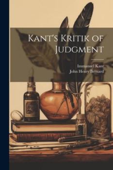 Paperback Kant's Kritik of Judgment Book