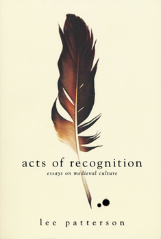 Paperback Acts of Recognition: Essays on Medieval Culture Book
