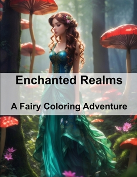 Paperback Enchanted Realms: A Fairy Coloring Adventure Book