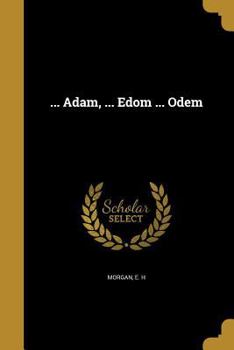 Paperback ... Adam, ... Edom ... Odem Book