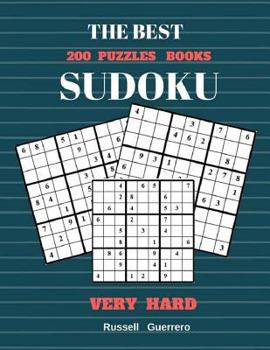 Paperback The Best 200 Puzzles Books Sudoku Very Hard: Puzzles Books [Large Print] Book