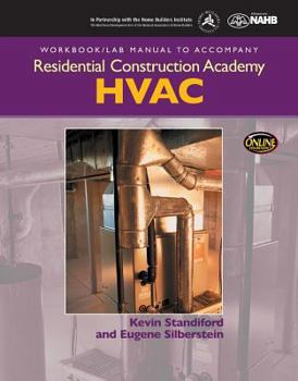 Paperback Workbook with Lab Manual for Silberstin's Residential Construction Academy: HVAC Book