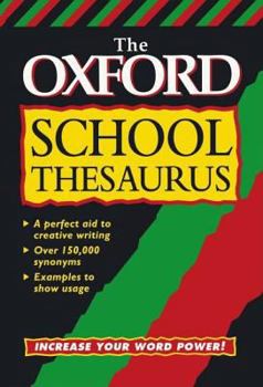 Hardcover The Oxford School Thesaurus Book