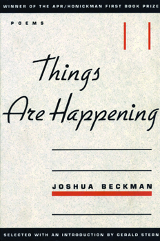 Hardcover Things Are Happening Book